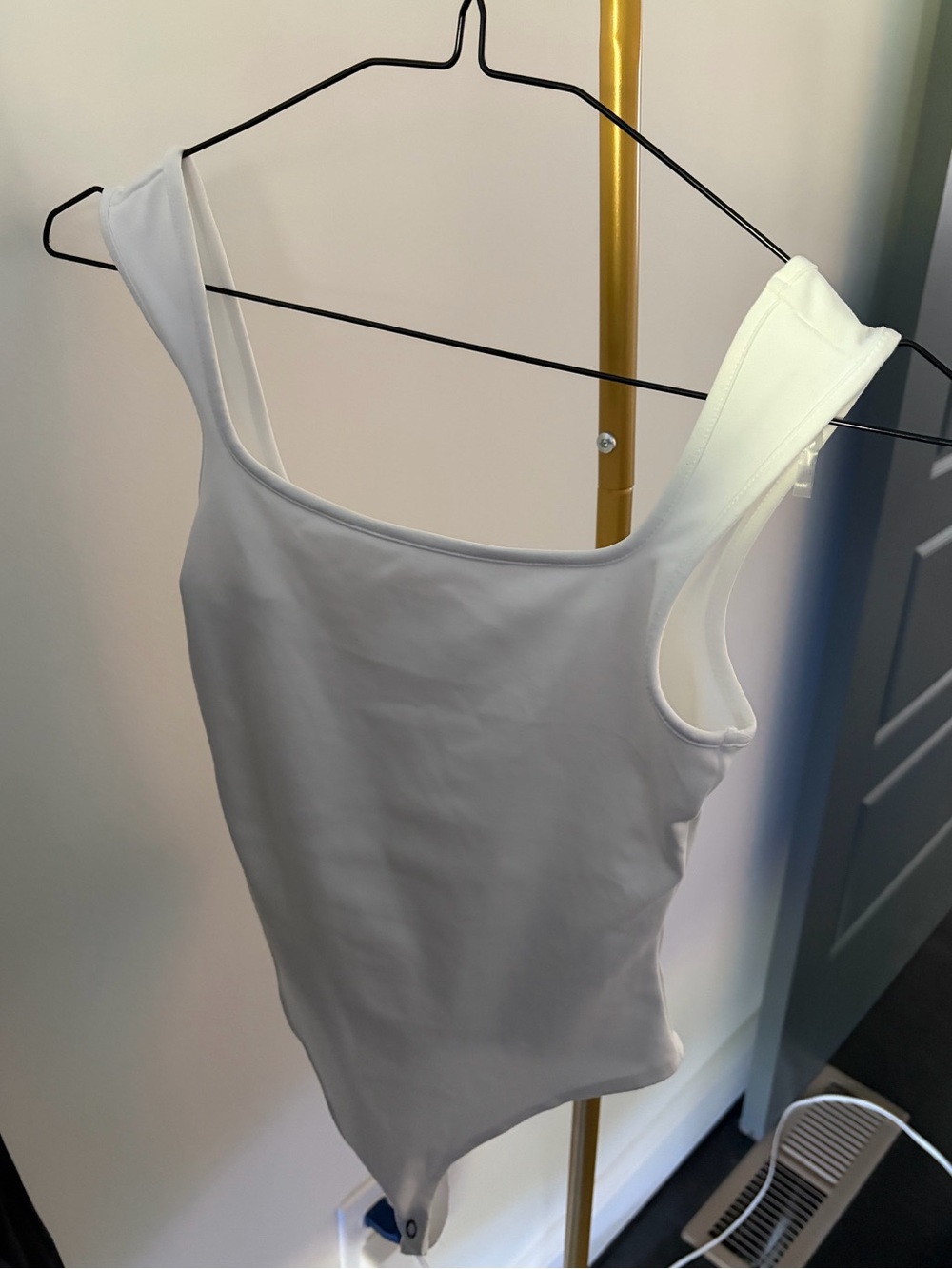 Target wild fable White Ribbed Snap-Button Bodysuit size XXS